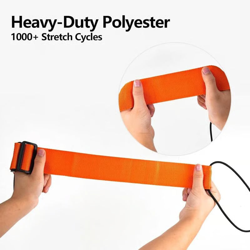 Adjustable Bungee Luggage Connector Straps for Hands-Free Travel