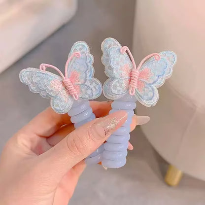 🦋Butterfly Spiral Telephone Wire Tangle Free Hair Bands