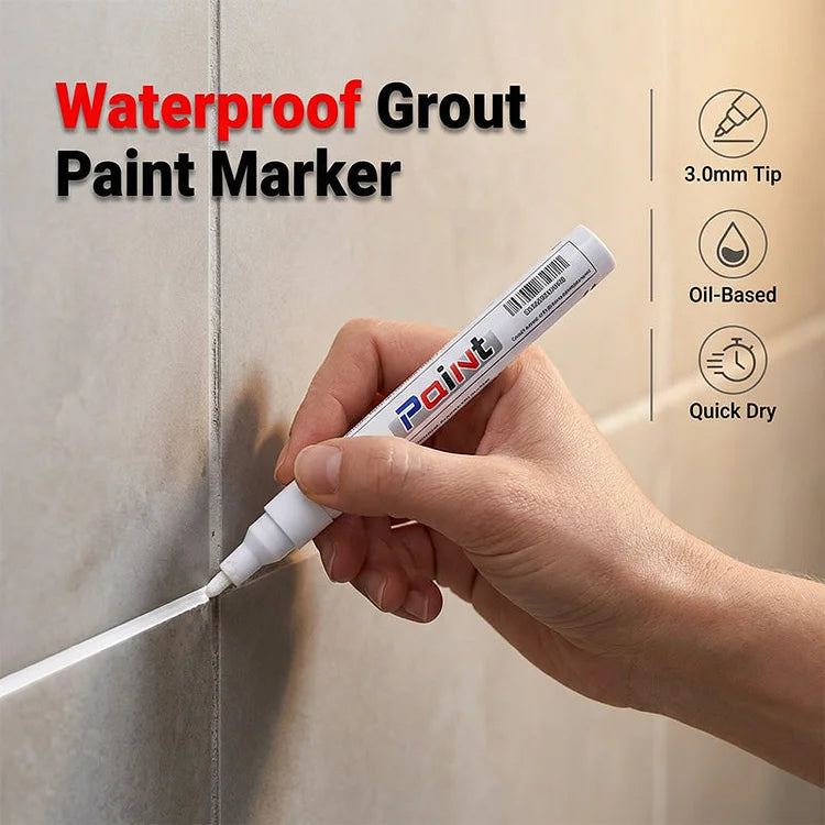 Waterproof Tile Grout Marker Pen for Kitchen & Bathroom Restoration