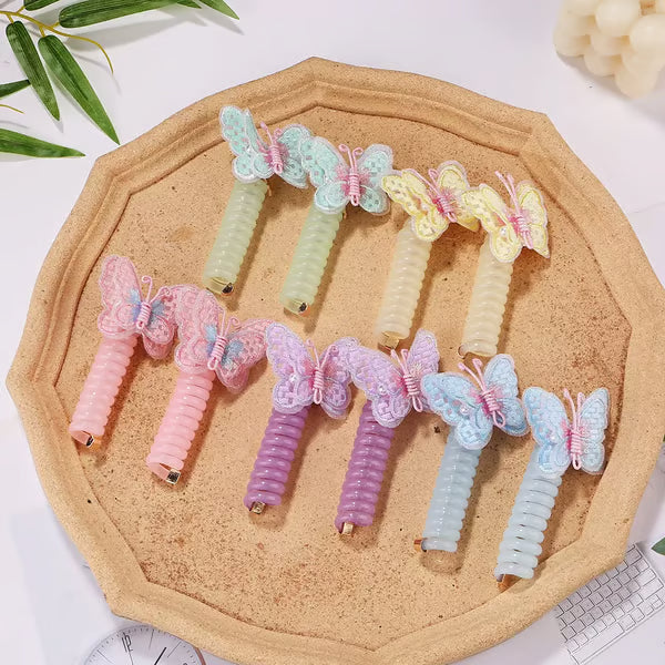 🦋Butterfly Spiral Telephone Wire Tangle Free Hair Bands