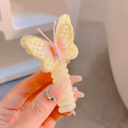 🦋Butterfly Spiral Telephone Wire Tangle Free Hair Bands