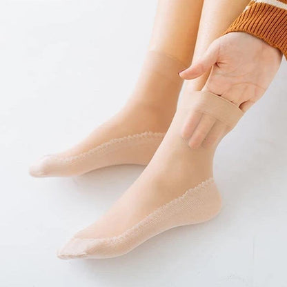 Silky Anti-Slip Cotton Socks（5 pairs/set）