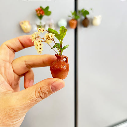 🎁🌸 Mini Ceramics Vase Fridge Magnet