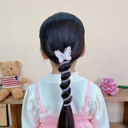 🦋Butterfly Spiral Telephone Wire Tangle Free Hair Bands