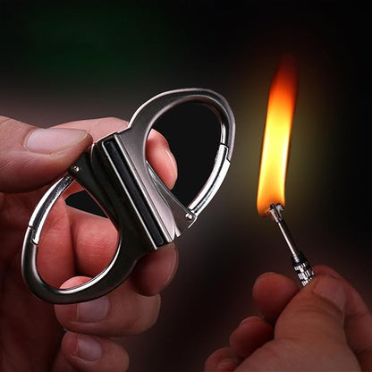 Essential metal keychain