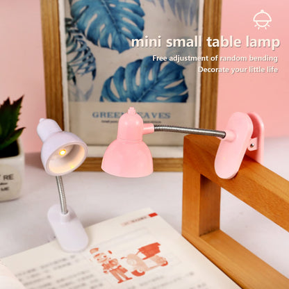 Mini Book Lamp, 360 Rotatable lamp With Clamp