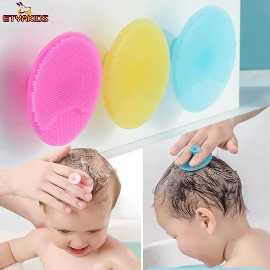 Soft Silicone Baby Bath Hair Washing Brush