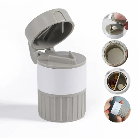 4 In 1 Pill Cutter Storage Box