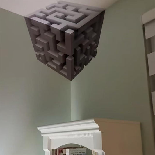 3D Optical Illusion Wall Corner Design