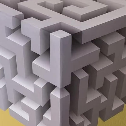 3D Optical Illusion Wall Corner Design