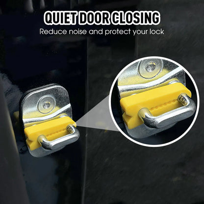 Universal Silent Car Door Silicone Shock Absorbing Cushion Pads (4-Pack)