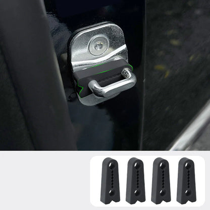 Universal Silent Car Door Silicone Shock Absorbing Cushion Pads (4-Pack)