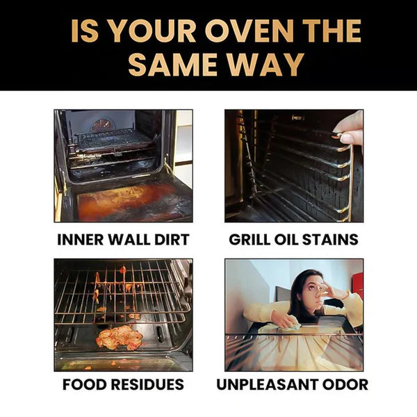 Heavy-Duty Oven & Grill Cleaner Spray Instant Grease & Stain Remover