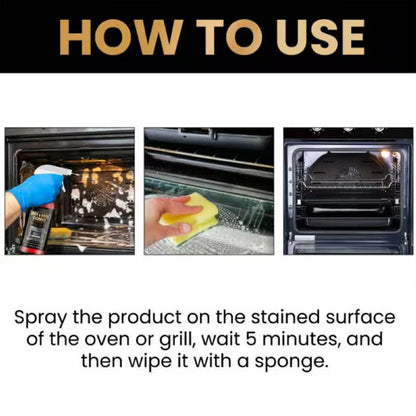 Heavy-Duty Oven & Grill Cleaner Spray Instant Grease & Stain Remover