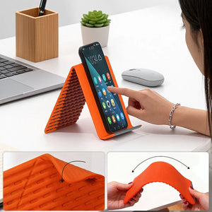 Non-Slip Flexible Silicone Foldable Desktop Phone & Tablet Stand