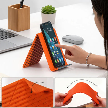Non-Slip Flexible Silicone Foldable Desktop Phone & Tablet Stand