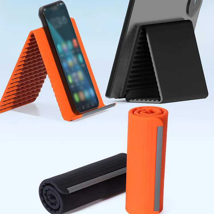Non-Slip Flexible Silicone Foldable Desktop Phone & Tablet Stand